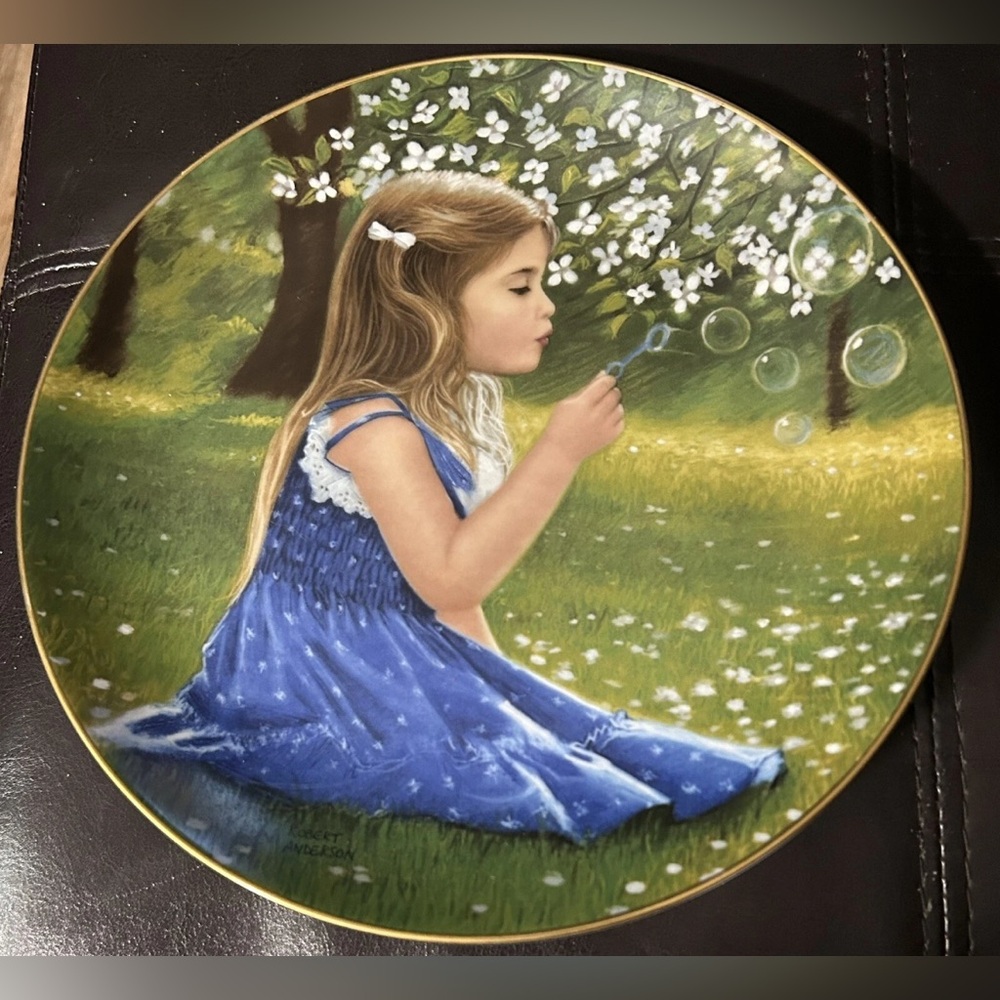 Vintage 1986 Making Magic/Robert Anderson 2nd Plate in Little Girls Collection